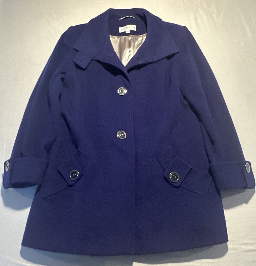 Pendleton Womens Mid Length Australian Lambswool Blend P11300 Size 14 Royal Blue